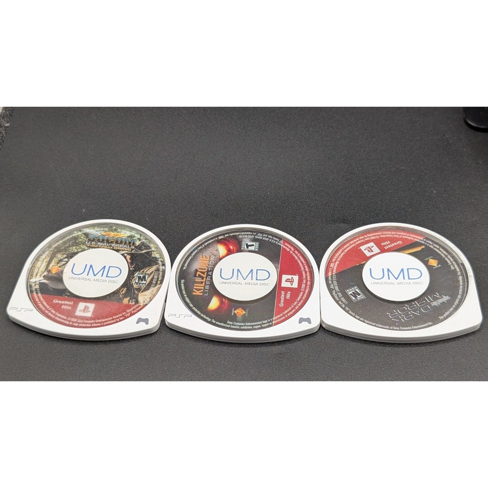 Sony PlayStation Portable PSP Disc Only Bundle Lot of 3 (Socom, Killzone, Sypho)
